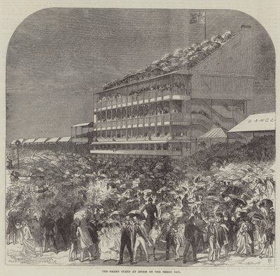 The Grand Stand at Epsom on the Derby Day by Sir John Charles Robinson